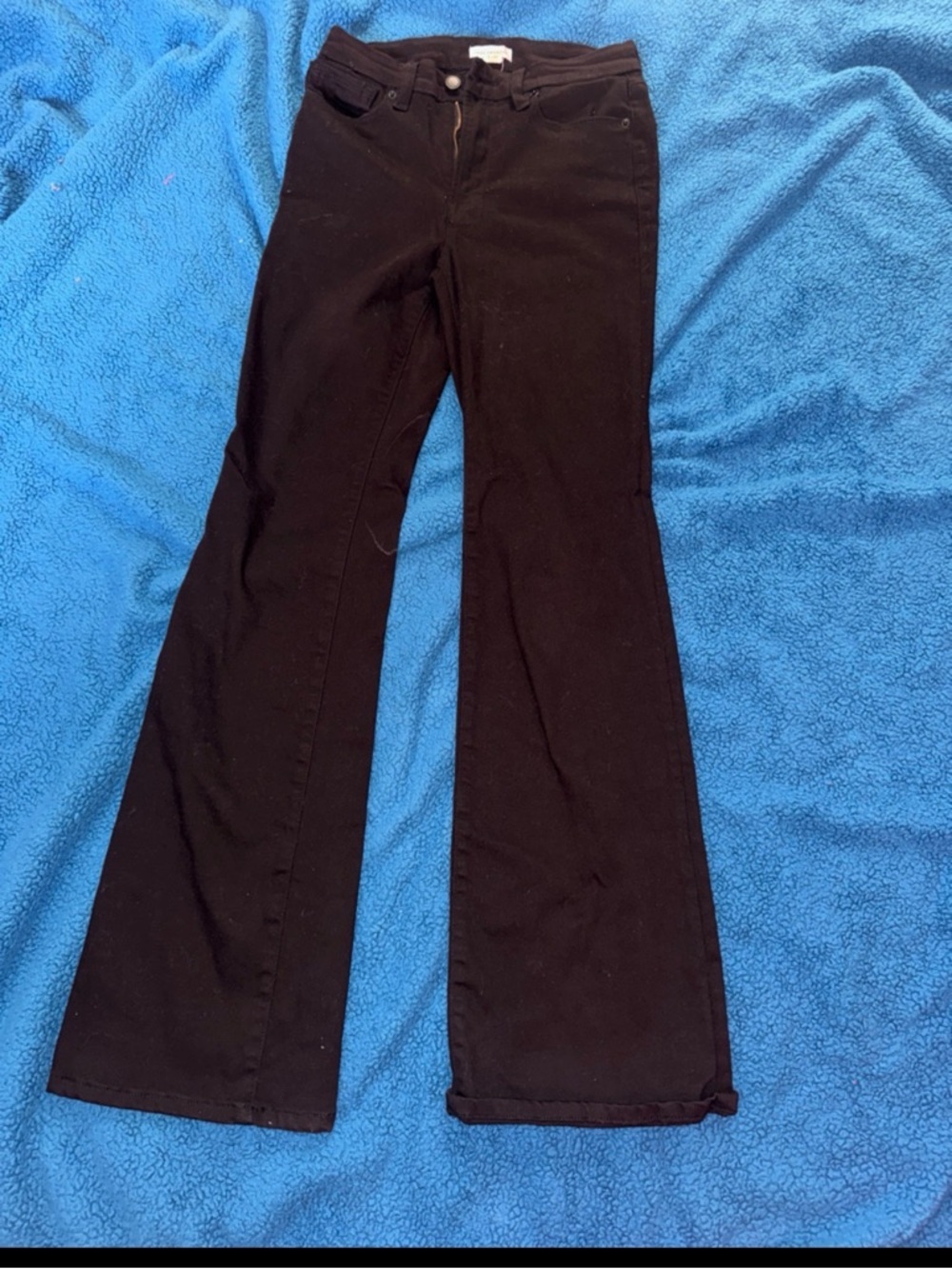 Good American Good Classic Boot Black High-Rise Bootcut Jeans Sz 4/27 - Picture 6 of 9